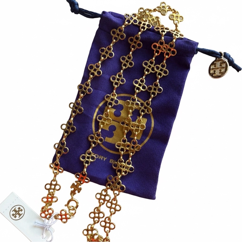 Tory Burch Gold Long Necklace